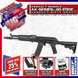 Specna Arms AK J-10 EDGE (BK), SAVE BIG with our ASSAULT BUNDLE DEALS